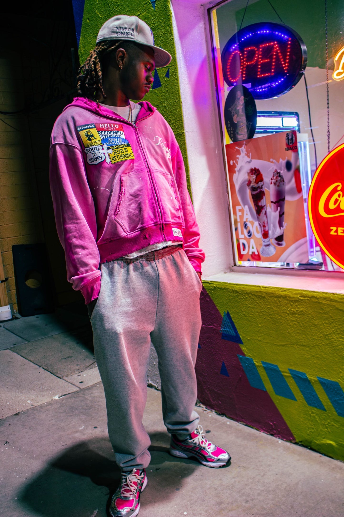 PRE ORDER-Black redeemed studios zip-up